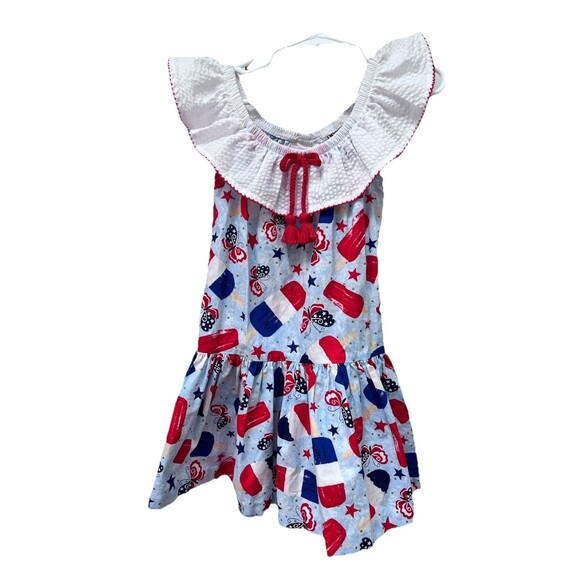 Bonnie Jean Toddler Girls Popsicle Patriotic Dress 3T Summer 4th of July - Picture 1 of 6